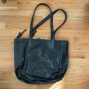 latico black tote bag